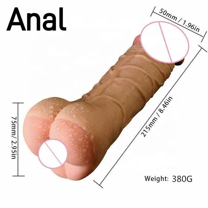 Realistic Anal Pussy Dildo Masturbator Cowherd Couple Gay Sex Toys for Mutual Masturbation