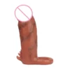 Penis Sleeve Cock Sleeve Extender - Realistic Soft Silicone Penis Enlarger Penis Ring Adult Toys Sex Toys for Man