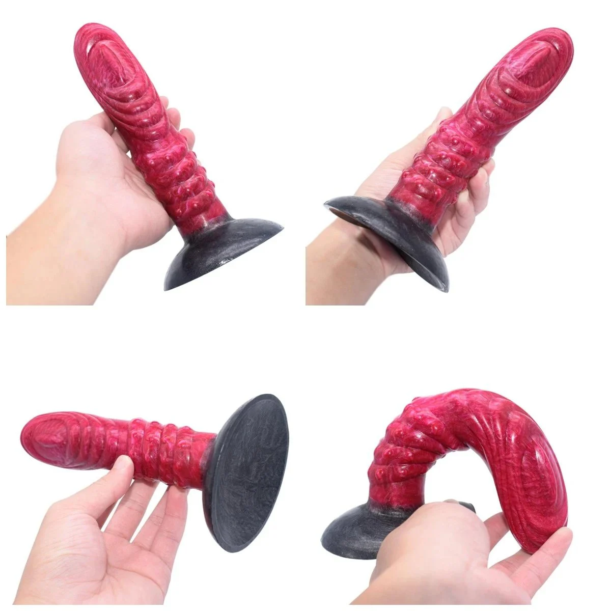 Unique Design Rubber Cock Penis Dildo with Suction Cup for Female Silicone Penis