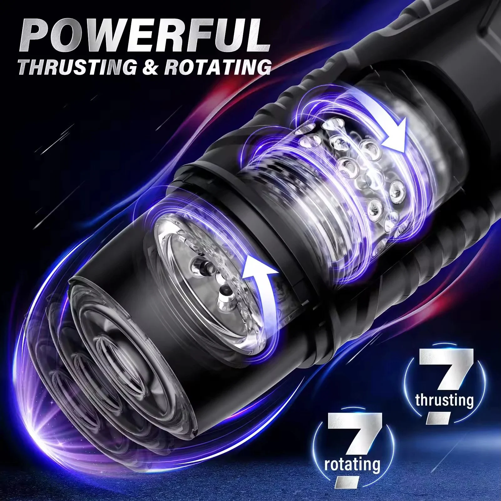 Men Penis Sex Machine Adults Toys Thrusting Rotating Automatic Male Masturbation Devices with Suction Base