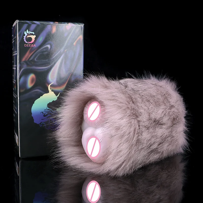 Men's Aircraft Cup Male Rabbit Masturbator Real Touch Sexy Female Masturbation Toys Pocket Silicon Vagina for Men