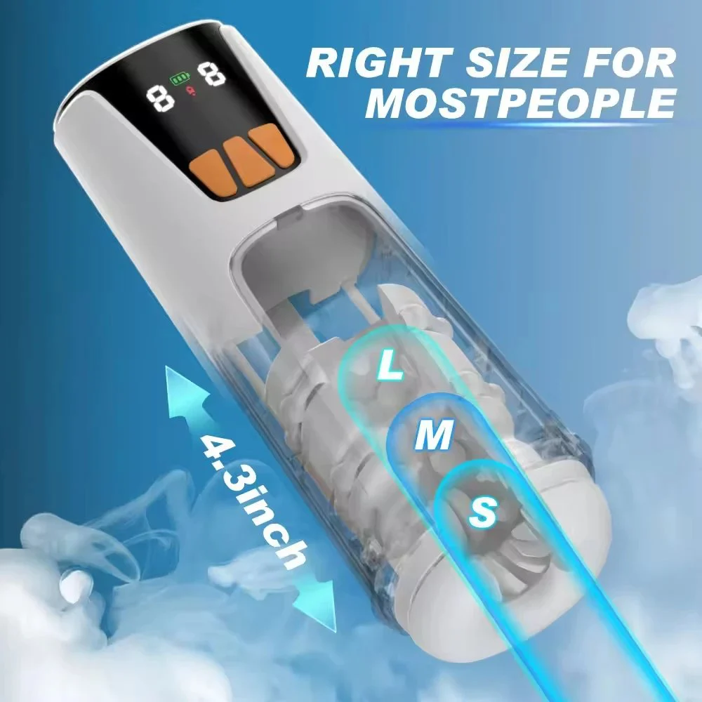 Masturbation Machine Men Sex Toy Male Telescopic Airplane Cup Detachable Washable Adult Vibration Product Men Device Masturbator