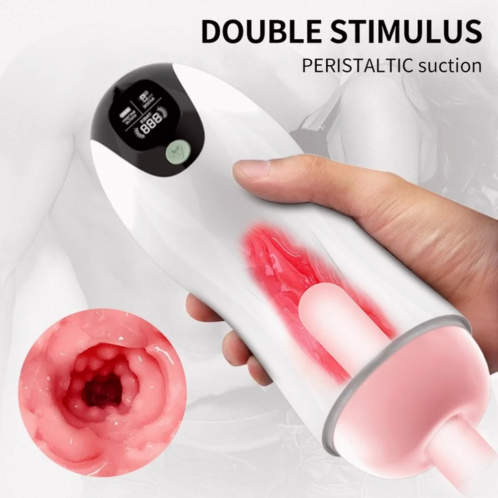 Silicone Electric Male Masturbation Machine Toys Male Automatic Masturbating