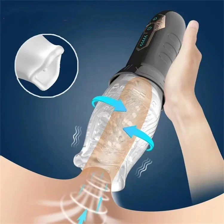 Sex Toys for Men Vibrator Rechargeable Heating Automatic Rotation Male Masturbation Cup