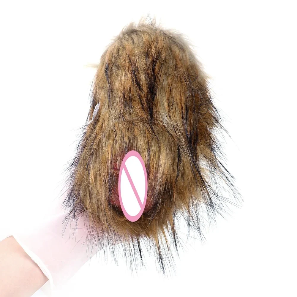 Silicone Realistic Pocket Pussy Toy with Hairy Male Masturbator Sex Toys for Adult
