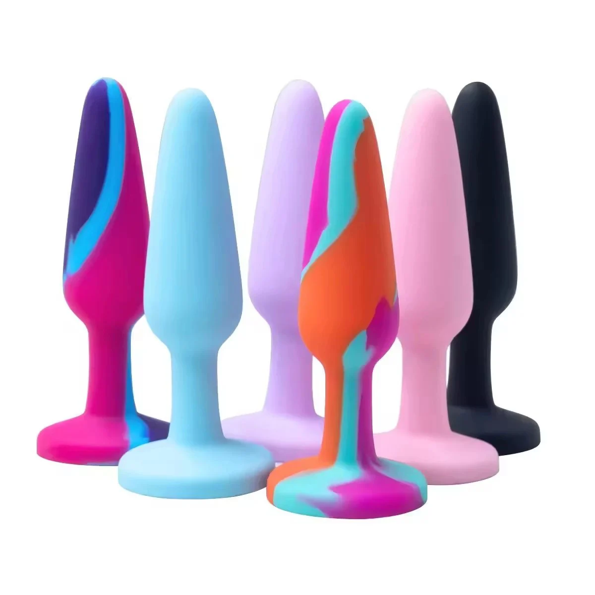 Silicone Waterproof Anal Plug Masturbation Toy for Adult Sex Use with Customized Color and Size