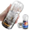 TPE Masturbation Cup Clear Crystal Male Masturbator Training Sex Toys for Men