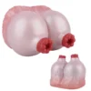 Sheep Milk Dual-Channel Male Masturbator, Made of Safe Silicone Material, Strong Pressure Sensation, Realistic Experience