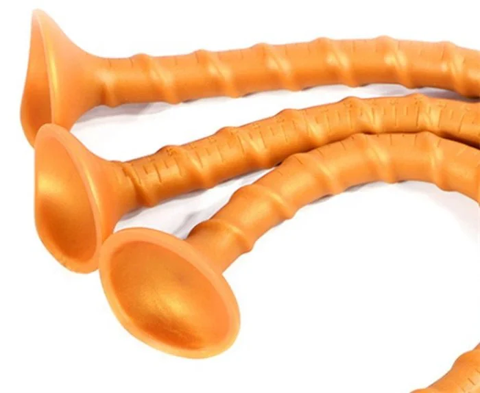 Super Long Silicone Anal Plug Realistic Twisted Texture Design for Couples Butt Plug Sex Toys