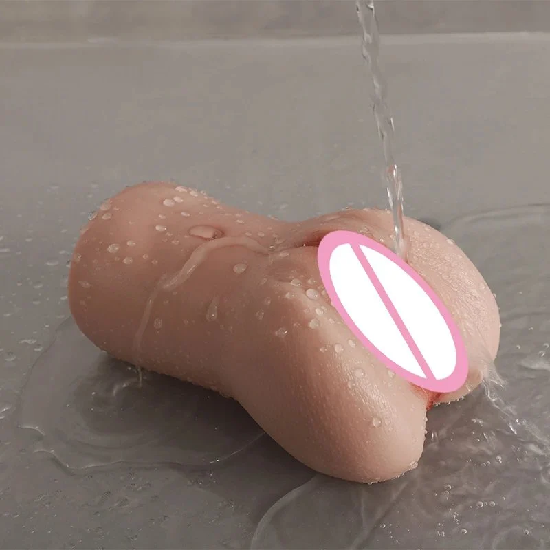 Simulation Dual Channel Male Masturbator Experience Realistic Silicone Material Sex Toys Wrapped Feeling Masturbator