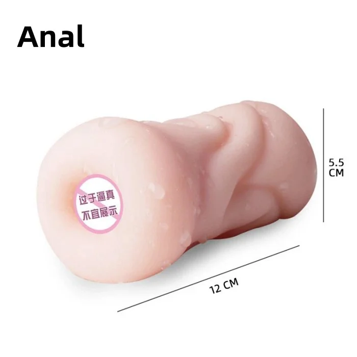 Men's TPE Sex Toys 3-Shaped Male Masturbation with Vaginal Anal Mouth Functions Aircraft Cup Design