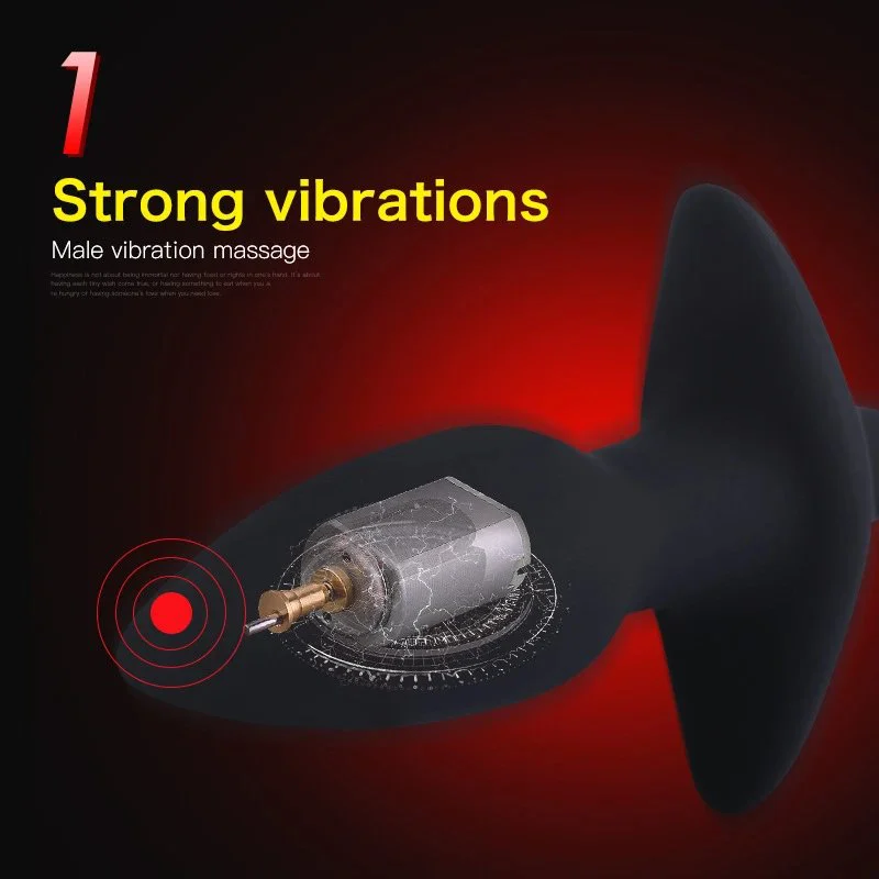 Soft Silicone Prostate Massager 10 Powerful Vibration Anal Plug Vibrators Sex Toys