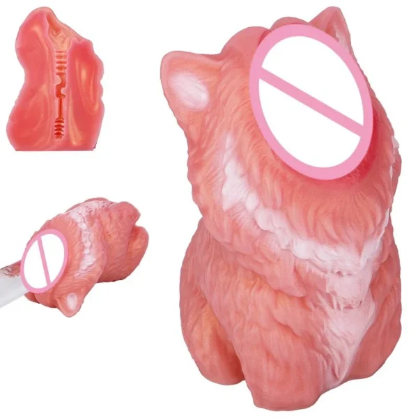 Wolf Divine Oracles Cute Style Single Channel Silicone Male Masturbator Large Pocket Realistic Feeling Adult Pleasure Toy