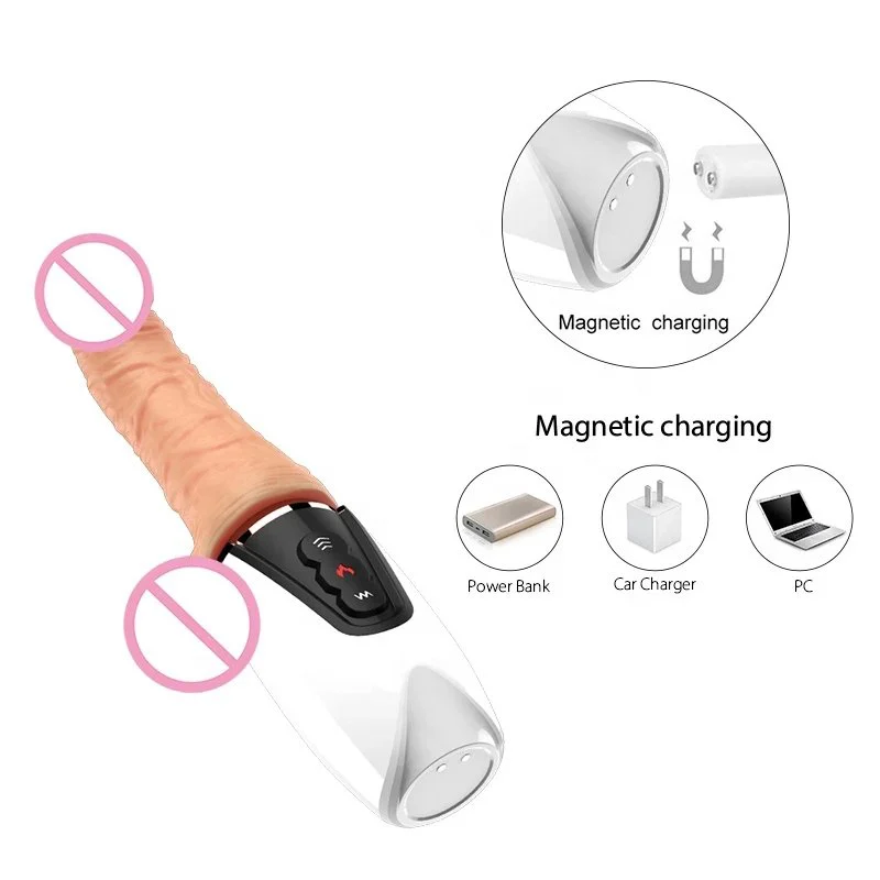 Women Medical Silicone Handheld Big Size 7 Frequency Vibrating Swing Sex Doll Toys Spirit Condom
