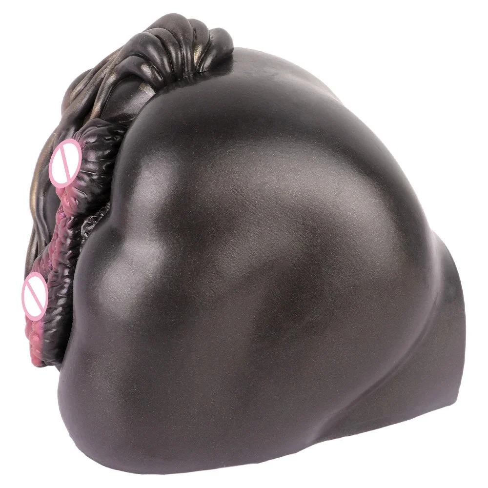 Silicone Male Masturbator for Man Simulation Animal Fox Buttock Inverted Mold Pocket Penis Stroker 3D Lifelike Butt With Vagina