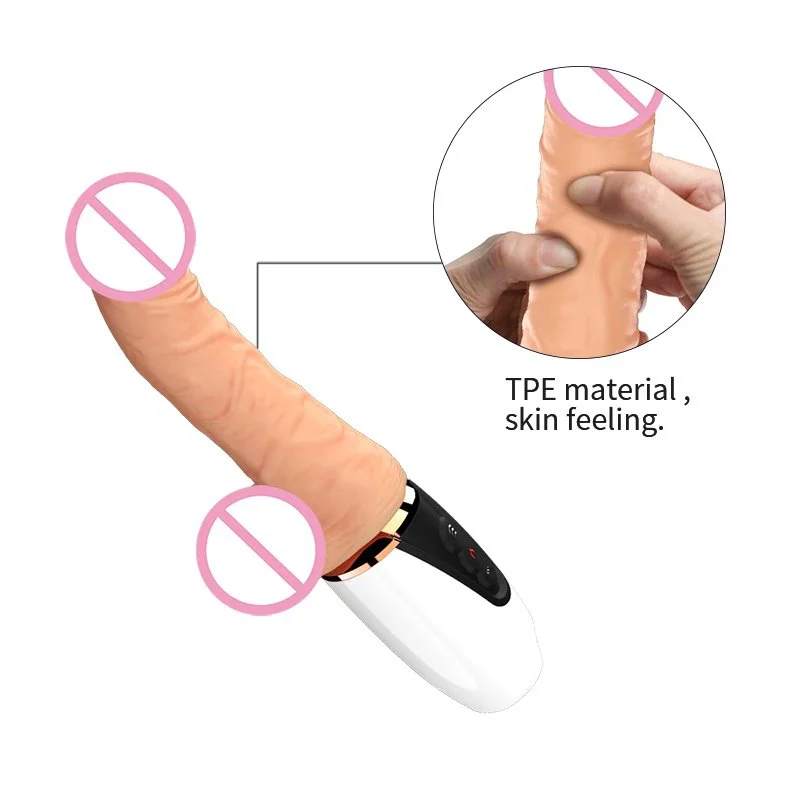 Women Medical Silicone Handheld Big Size 7 Frequency Vibrating Swing Sex Doll Toys Spirit Condom