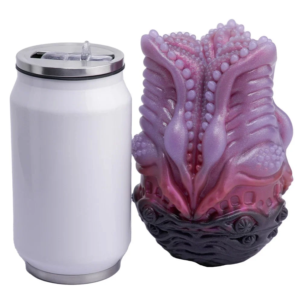 Purple Black Silicone Male Masturbator Fantasy Beast Egg Design Onahole Pocket Pussy Sex Toys Adult Men Stroker