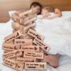 48PCS Adult Sex Toys Night Play Couple Stacking Tower Games Sex Love Wooden Black Game