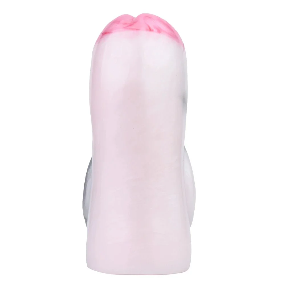Soft Silicone Male Masturbation Cup Dolphin Artificial Vaginal Erotic Adult Male Vibration Masturbator Penis Trainer