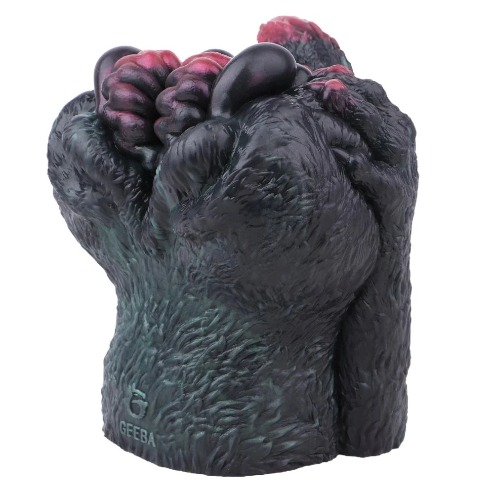 realistic Animal Chinchilla Big Buttock Inverted Mold Silicone Male Masturbator Pocket Penis Stroker Daul Channel Sex Toys