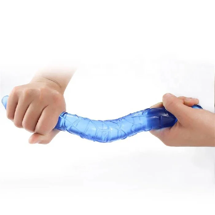 12 Inch Realistic Double-Head Lesbian Dildo Vibrator Soft TPE and Liquid Silicone Sex Toy