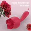 G Spot Sex Shop Red Rose Vibrator Massage Clitoral Licking Tongue Vibrator for Women