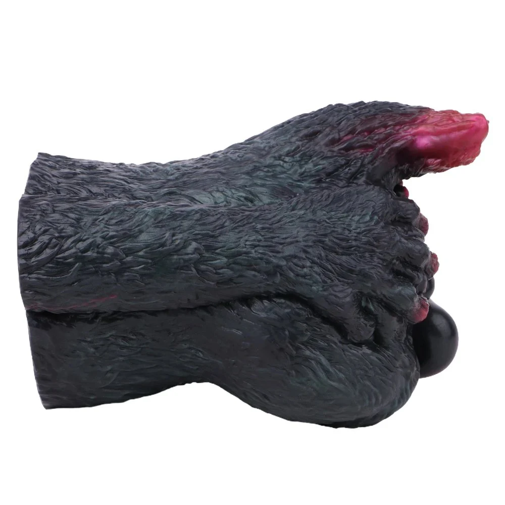 realistic Animal Chinchilla Big Buttock Inverted Mold Silicone Male Masturbator Pocket Penis Stroker Daul Channel Sex Toys