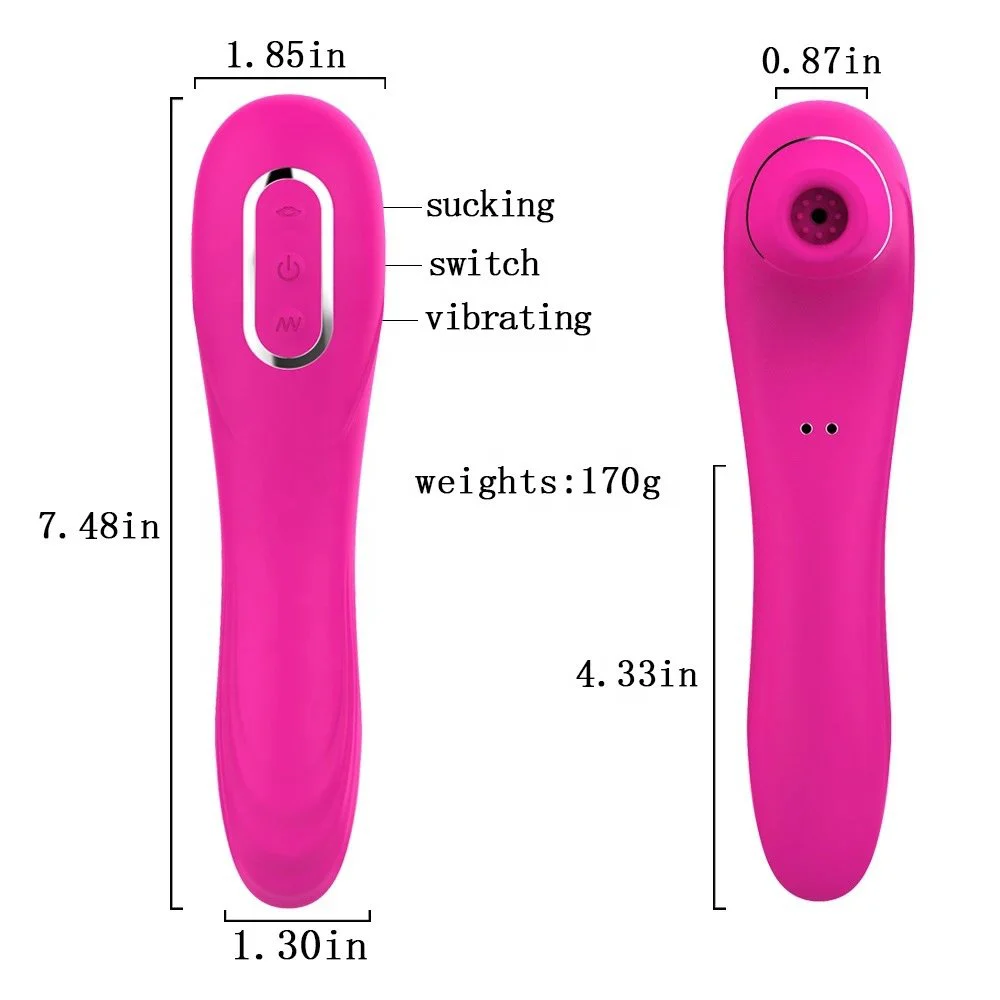 10 Frequency Vibration Silicone USB Rechargeable Female Clitoral Sucking Vibrator Sex Toys