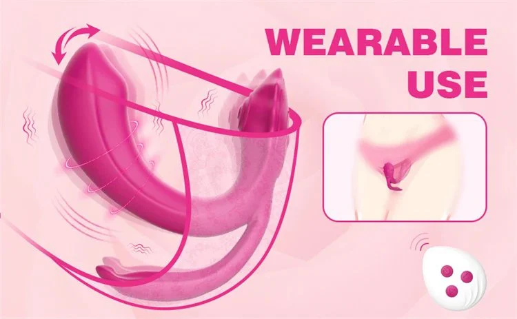 Female Masturbation Three Motors G Spot Wireless Remote Control Sucking Wearable Panties Vibrator Sex Toy
