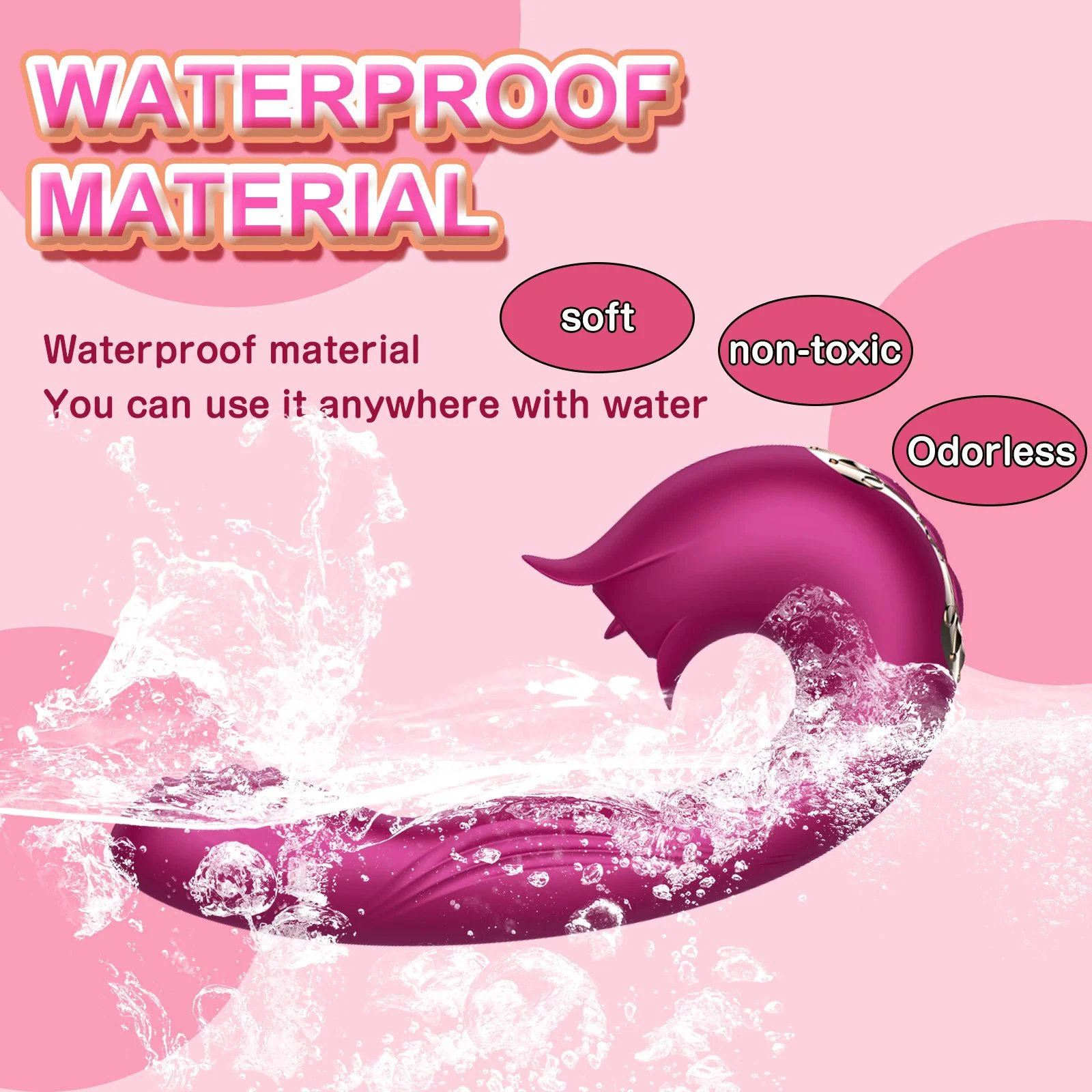 Female Masturbation Tongue Licking Sucking Vaginal G-Spot Rabbit Vibrator Adult Sex Toys for Women