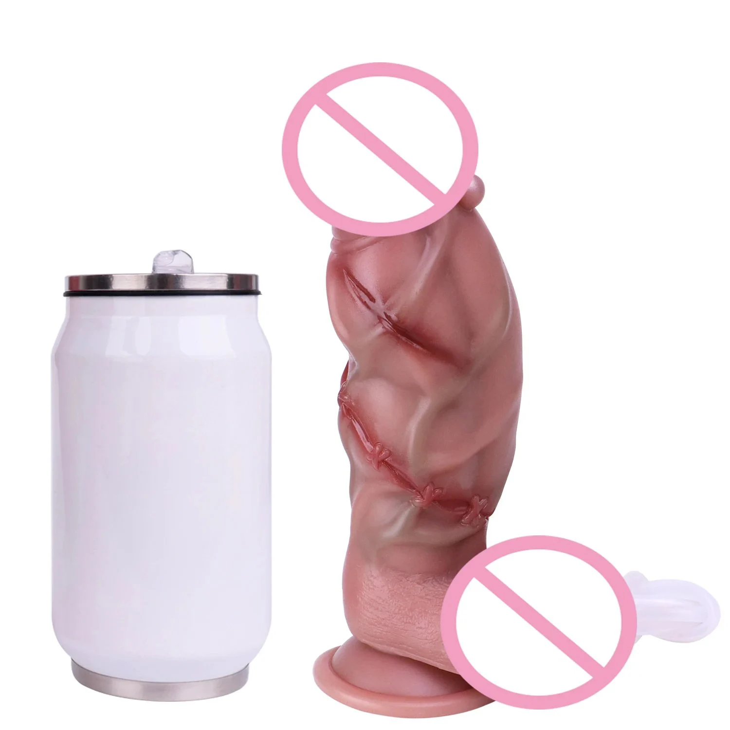 19.5cm Squirting Anal Plug with airbag and Injector Sex Toys