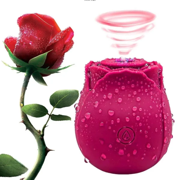 Rose Vibrator Sex Toy for Women Adult Rose Vibrator Sex Toy Clitoral Sucking Vibrator