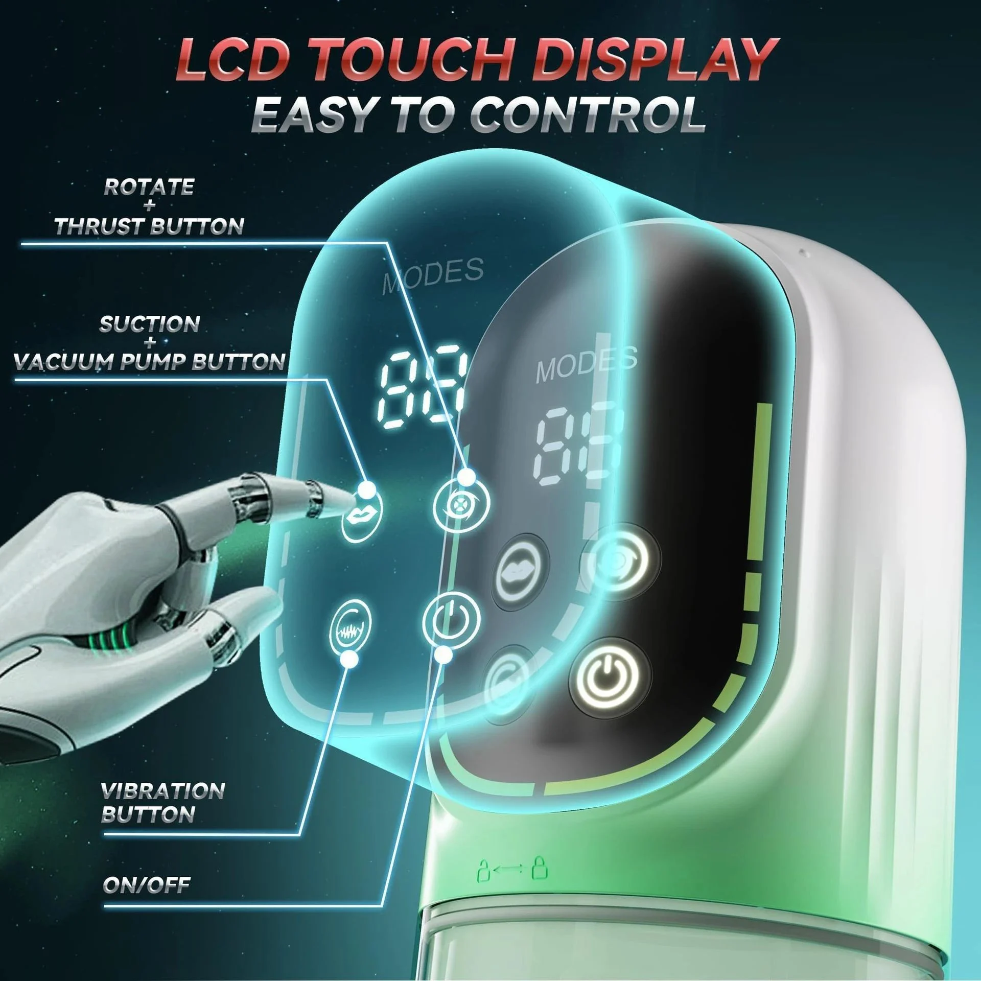 Smart Counting Adult Soft Male Masturbation Cup TPE Material Sex Toy Features Vibrating Sucking