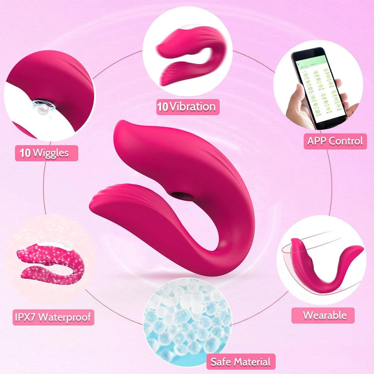 10 Modes Rechargeable APP Remote Control Panty Vibrator Wearable Vibrator Sex Toys for Women
