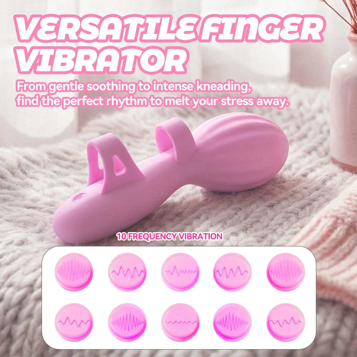 10 Speed Massage Silicone G Spot Dildo Vibrator with Waterproof USB Rechargeable Eco-Friendly Features for Women