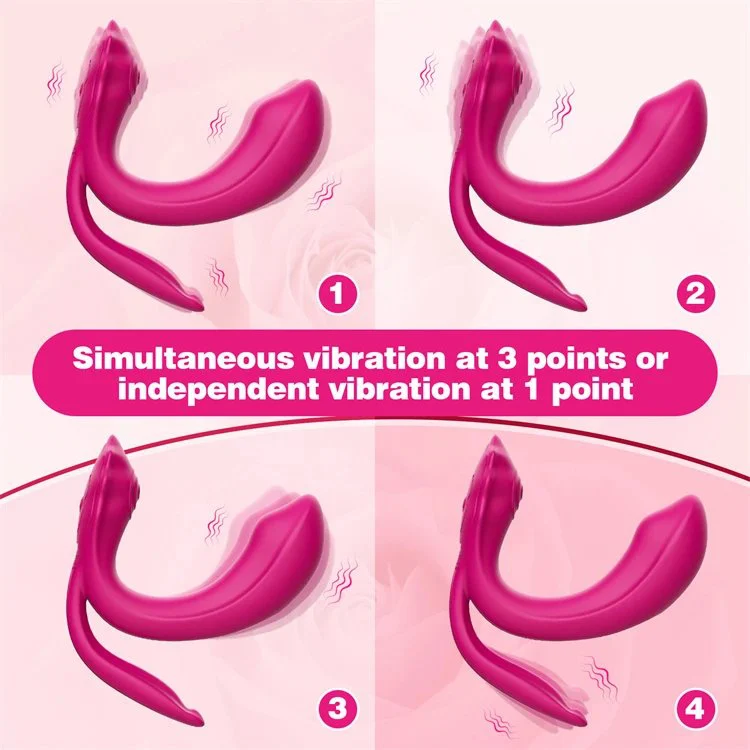 Female Masturbation Three Motors G Spot Wireless Remote Control Sucking Wearable Panties Vibrator Sex Toy