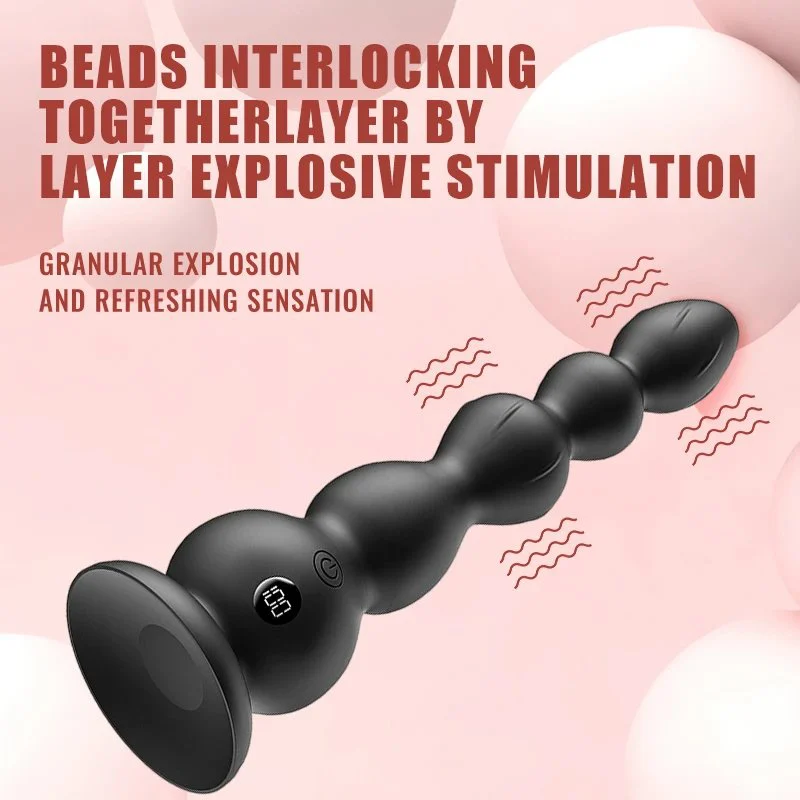 Remote Control LCD Display Silicone Butt Plug Vibrator 10 Frequency Vibration Sex Toys for Women