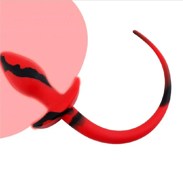 Purchase Fox Tail Silicone Anal Plug Sex Toys for Woman Men Cosplay Sex Game Butt Plug