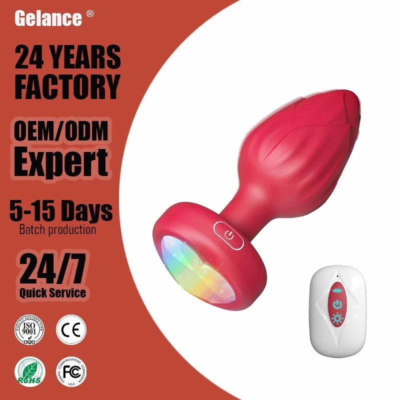 Remote-Controlled Rectal Thermometer for Men-10-Speed Vibrating Anal Massager 100% Waterproof Adult Stimulation Toy