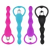 Silicone Anal Beads Vibrators Prostate Massager Big Ass Anal Bead Vibrator for Women