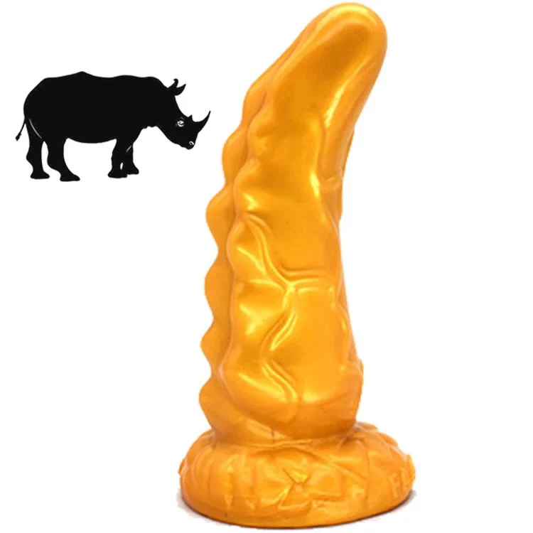 17.2cm 6.5 4.4cm Big Premium Original Silicone Animal Horn Dildo Realistic Anal Butt Plug Sex Toy Artificial Dildo for Men