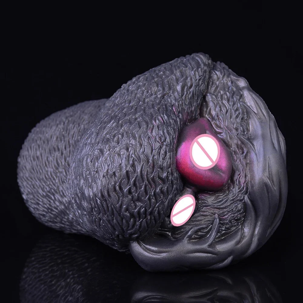 Vibrating Real 3D Print Silicone Masturbation Cup for Men Pocket Pussy Adult Endurance Exercise Oral Cup Masturbator Sex Product