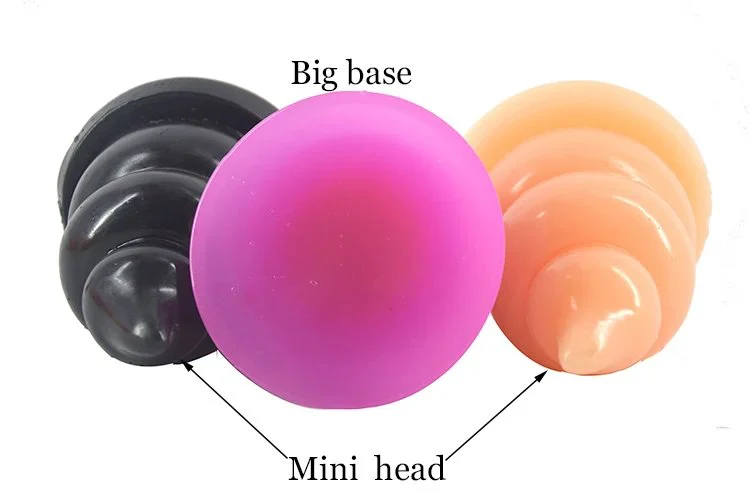 12CM Faeces Shape Thick Anal Plug Juguetes Sexuales Unisex Medical PVC Nus Massager for Women Men