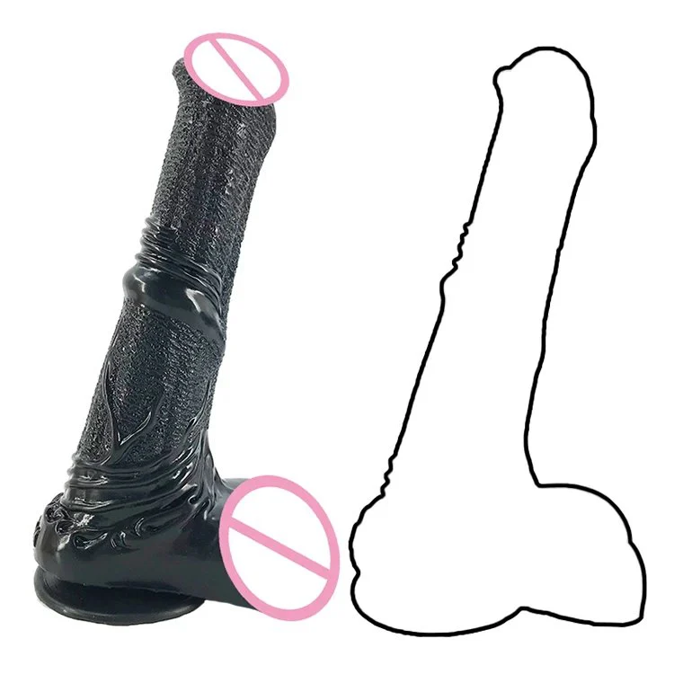 26cm 10 5.5cm Body Safe Silicone Butt Anal Plug Flexible Adult Sex Toys Artificial Dildo Cock Animal Equine Dildo for Male