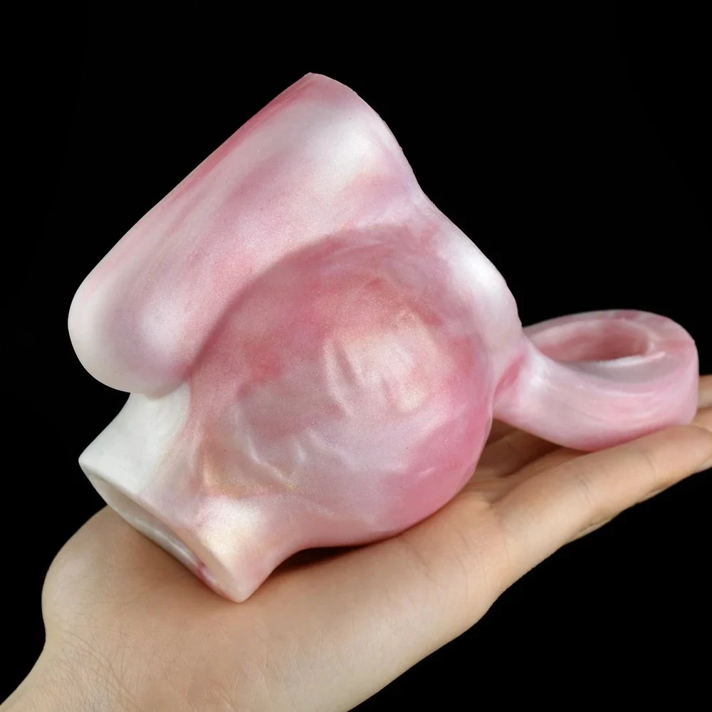 3.07 Inch Small Realistic Skin Wolf Penis Prostate Massage Liquid Sex Penis Sleeve Able to Bend Soft Toy