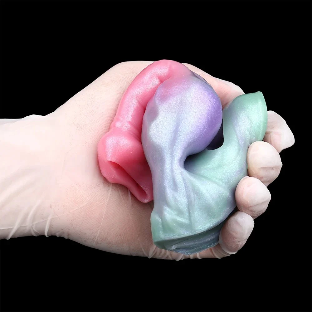 Reusable Soft Galactic Charm Penis Sleeve with Extender and Enlarger Enhancing Erection Dildo Sleeve for Men Cock Bondage