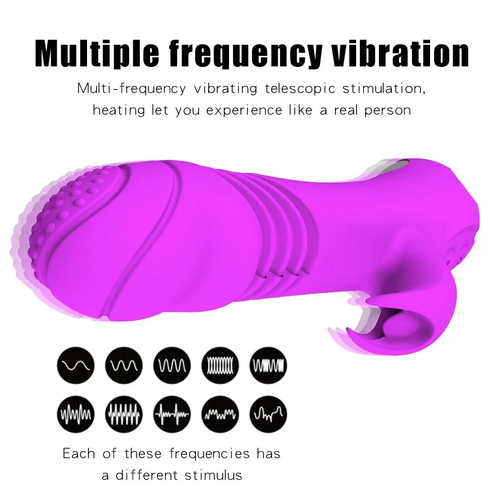 Gelance Adult Wireless Telescoping Sex Rabbit Vibrator Sex Toys G Spot Clitoral Dildo Vibrators Natural for Female Women