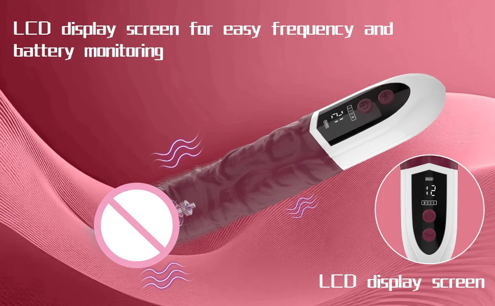 Gelance LCD Screen Vibrator 12 Vibration Modes Dildo Sex Toys for Woman Adult Toys Dildo Vibrator for Women