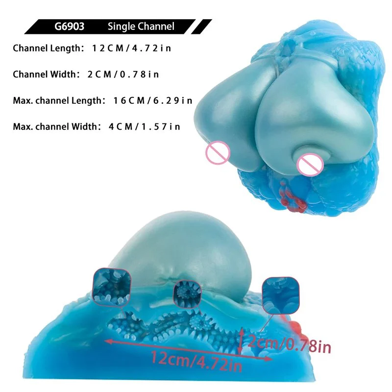 Soft Silicone Breast Design Male Onahole Realistic Texture Sex Toy for Men Fantasy Masturbator Cup Pocket Pussy Stroker