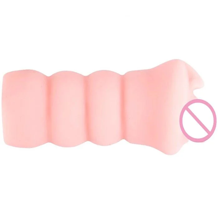 Soft TPE Male Masturbation Sex Toys Vibration Stroker Airplane Cup for Men Packaged in Bag